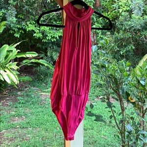 Gorgeous pink bodysuit high neck